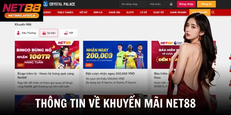 Thông tin về khuyến mãi net88